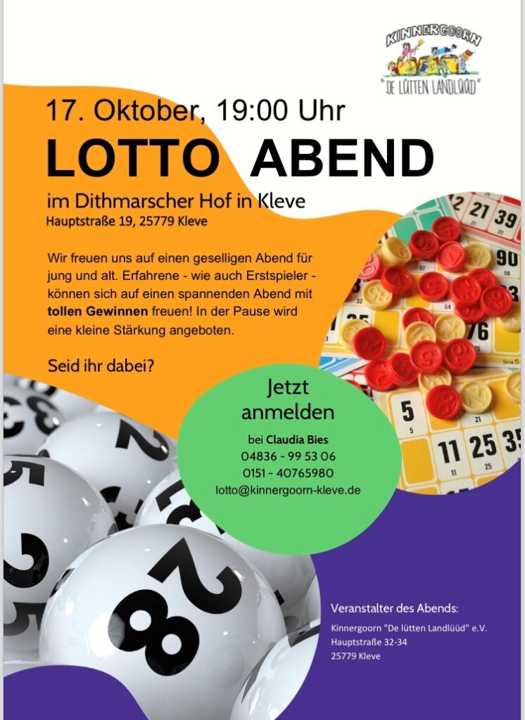 BEREITS AUSGEBUCHT!! Lotto Abend in Kleve